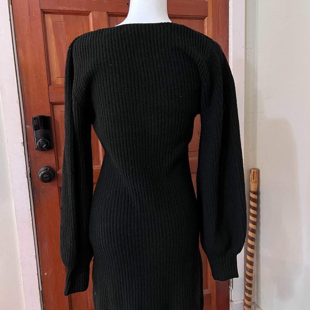 Sexy black sweater dress - Picture 2 of 3